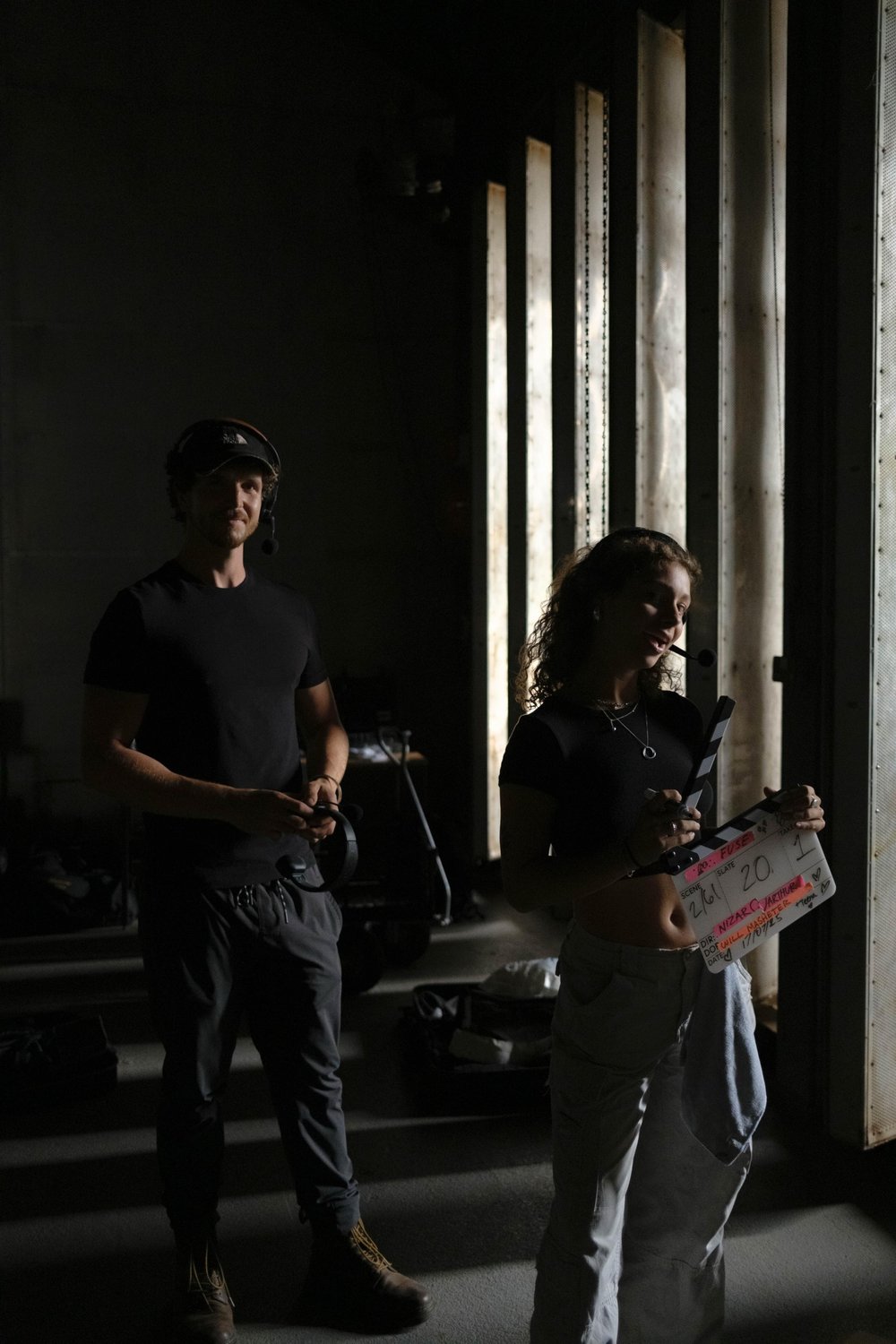 Behind the scenes, crew at work